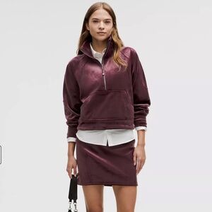 Scuba High-Rise Mini Skirt Velvet